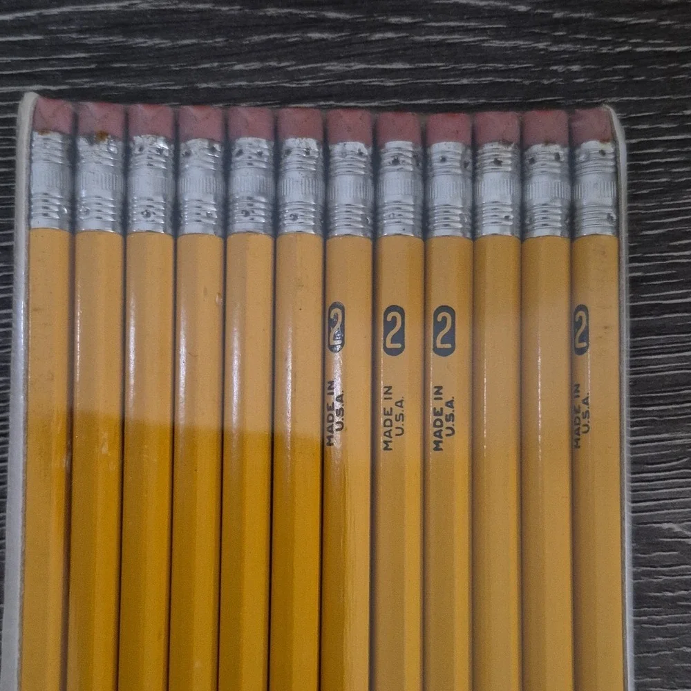Vintage NOS No. 2 Empire  PMA Wood Pencils Set of 12  Made in USA Sealed New